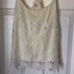 Lace tank top